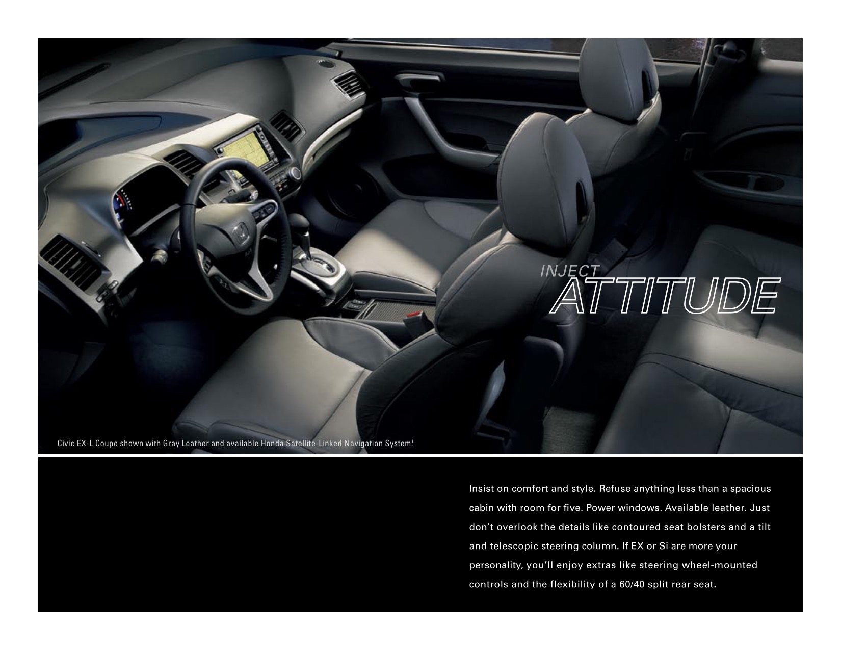 2009 Honda Civic Coupe Brochure Page 2